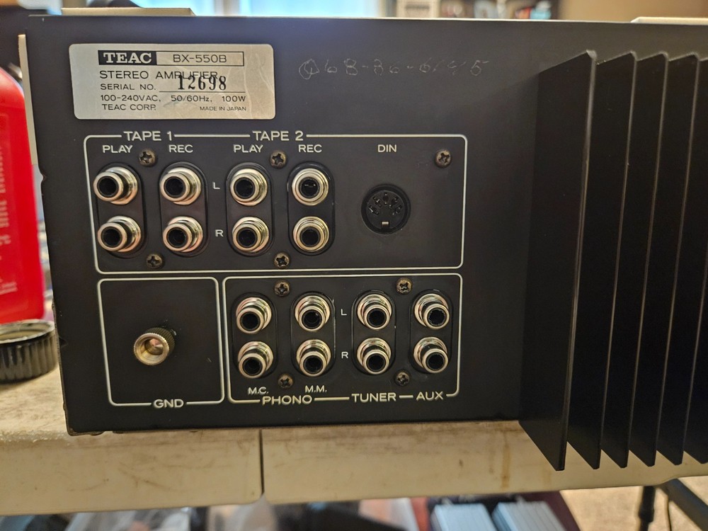 TEAC BX-550 Integrated Amplifier - Fully Serviced, Recapped, L.E.D. lamp