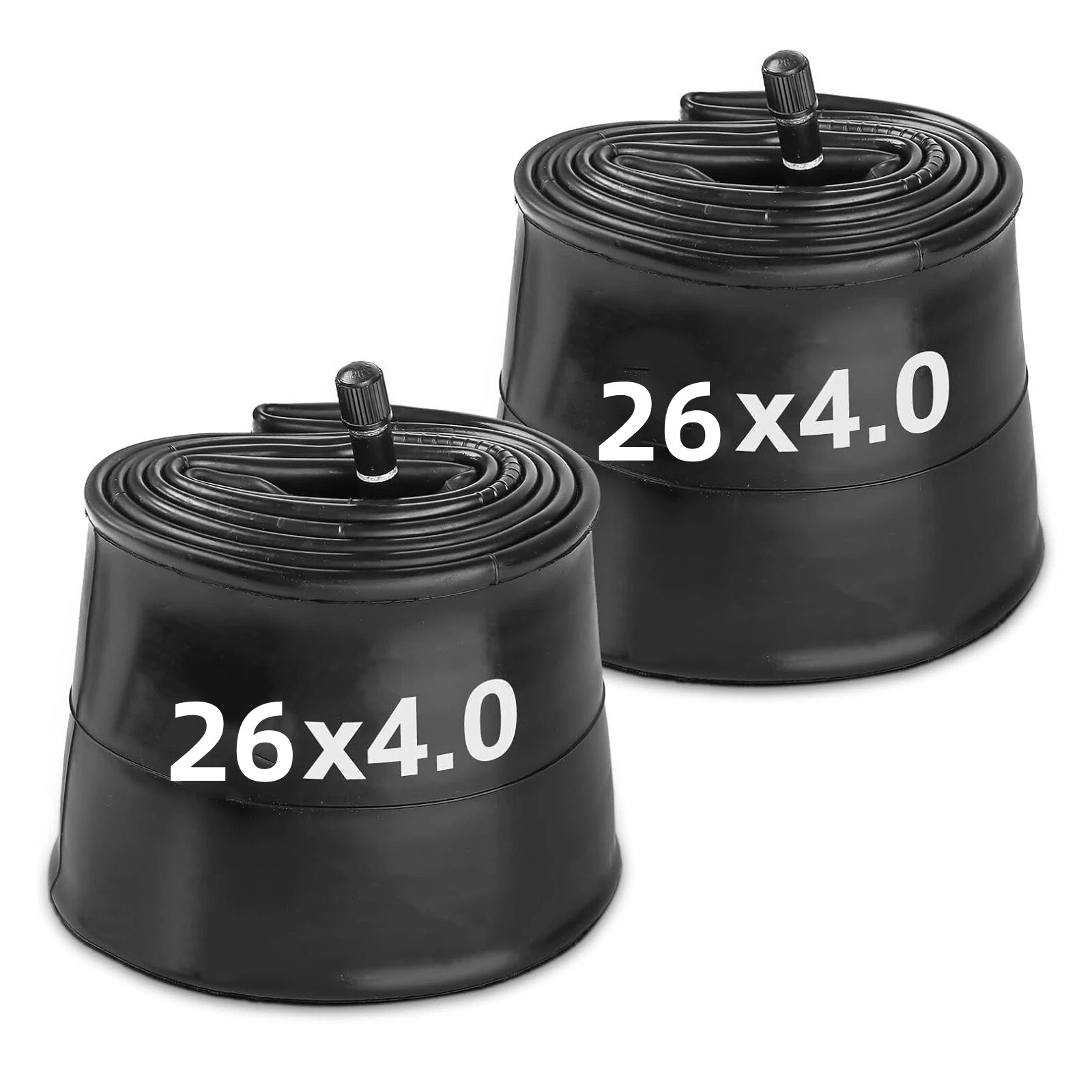 2 Pack 26X4.0 Fat Bike Tube, Heavy Duty 26X4.0 E-Bike Fat Bicycle Inner Tube