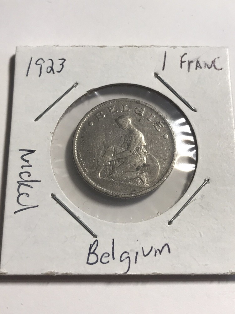 1923 Belgium 1 Franc Dutch text