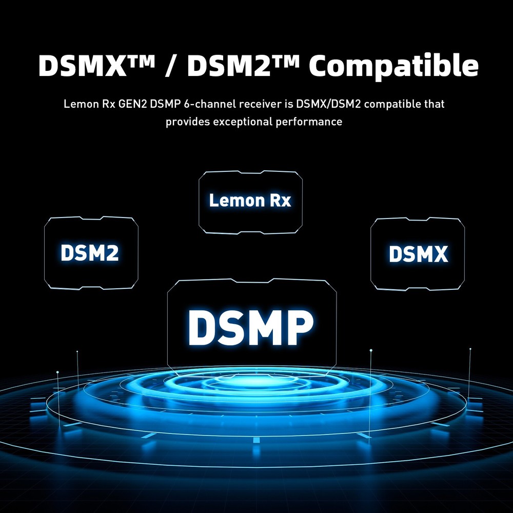 Lemon Rx DSMP DSM2 DSMX Compatible 6-CH Receiver(2pcs)