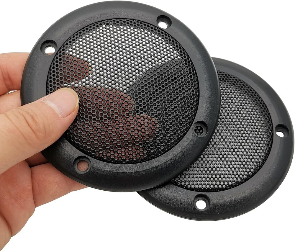 2pcs 3.5inch Mesh Speaker Grill Covers Guard Protector Speaker Decorative Circle