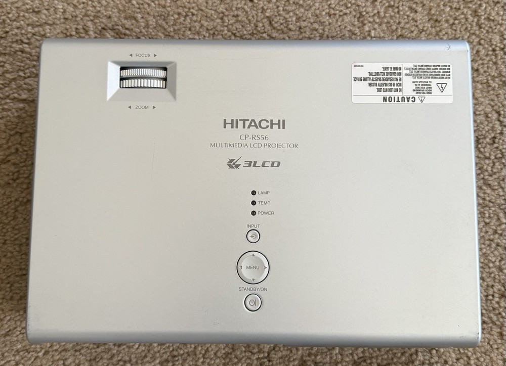 Hitachi CP-RS56 Multimedia 3LCD SVGA Projector (Please Read Description)