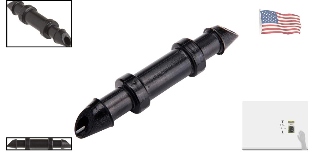 50-Piece 1/4" Barbed Coupling Connectors for Efficient Drip Irrigation Systems