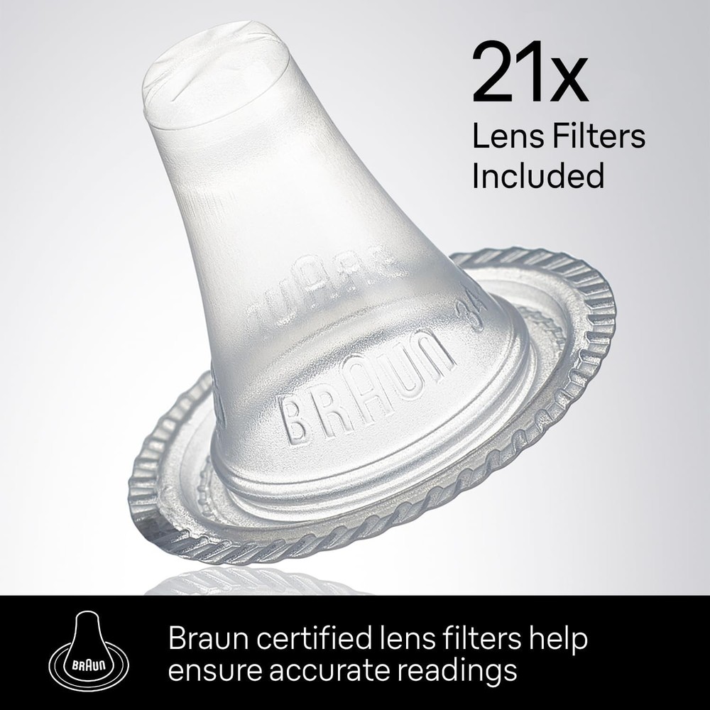 Digital Ear Thermometer with App Connect and Color-Coded Display