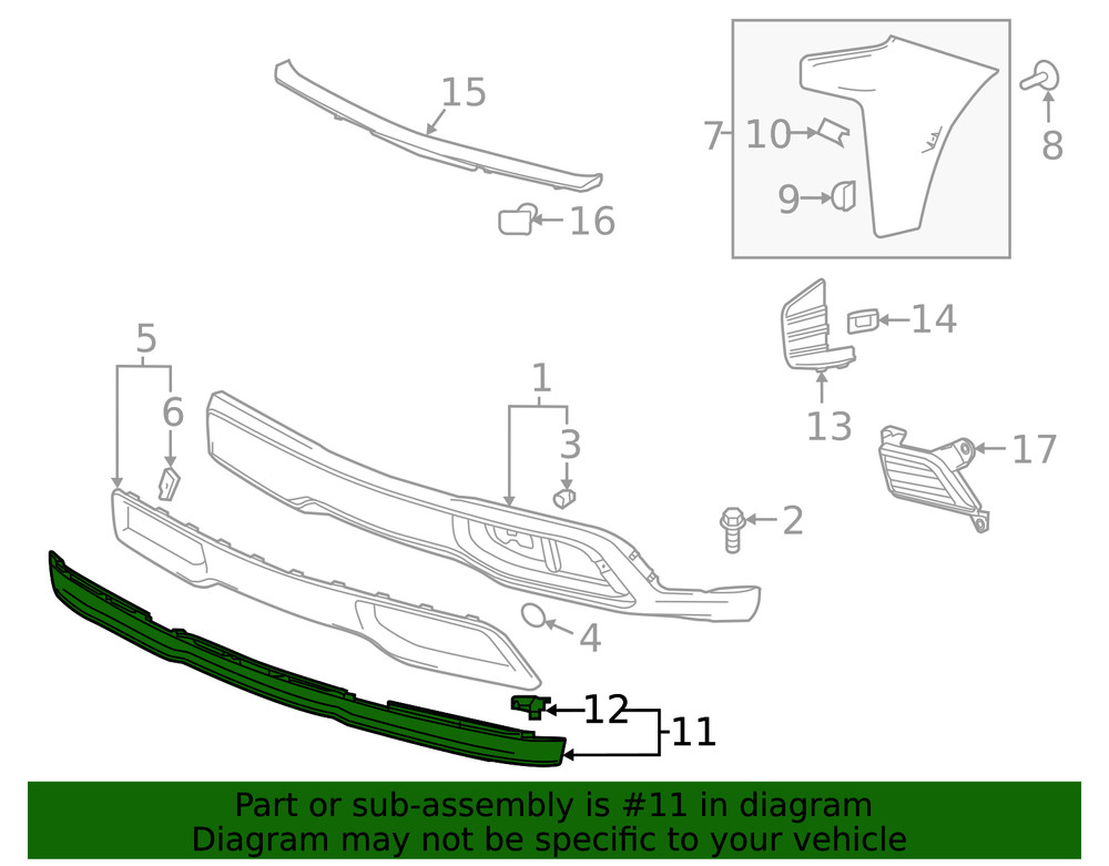 Genuine GM Lower Deflector 84878968