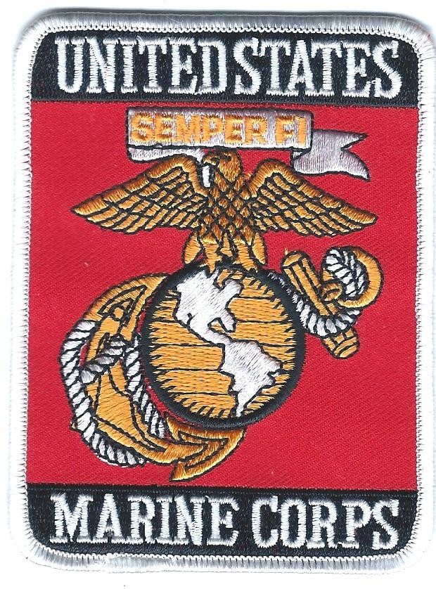 USMC Marine Corps Semper Fi Square Patch