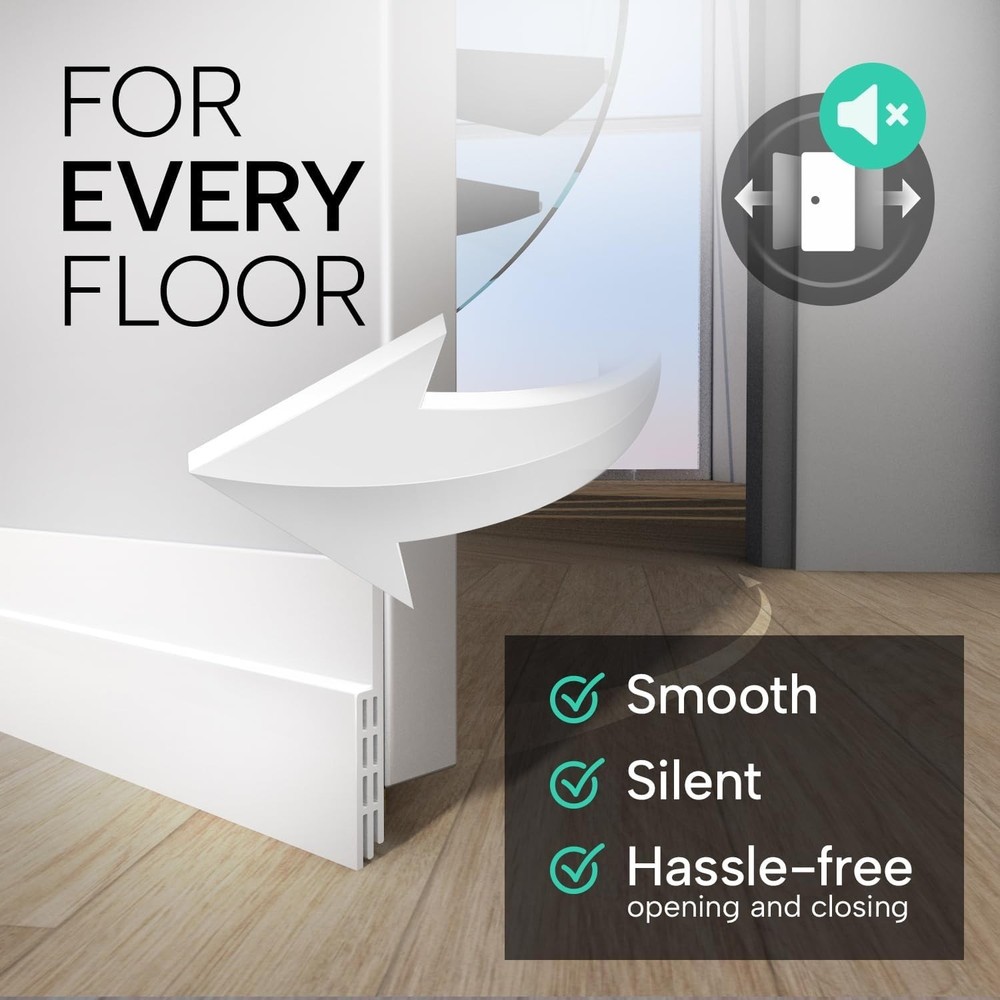 39" Silicone Door Draft Stopper - Quick Install & Energy Saving Solution