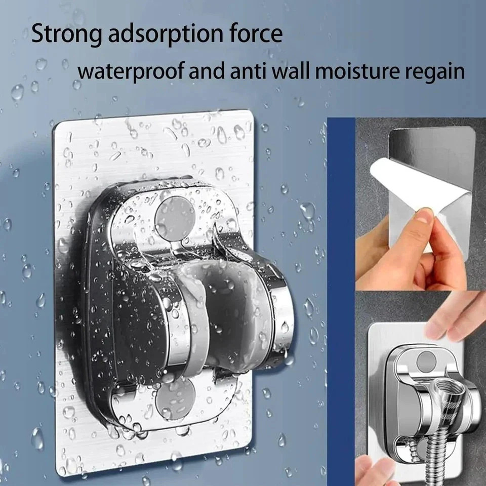 Self-adhesive Handheld Shower Head Holder Adjustable Wall Mount Shower Bracket*