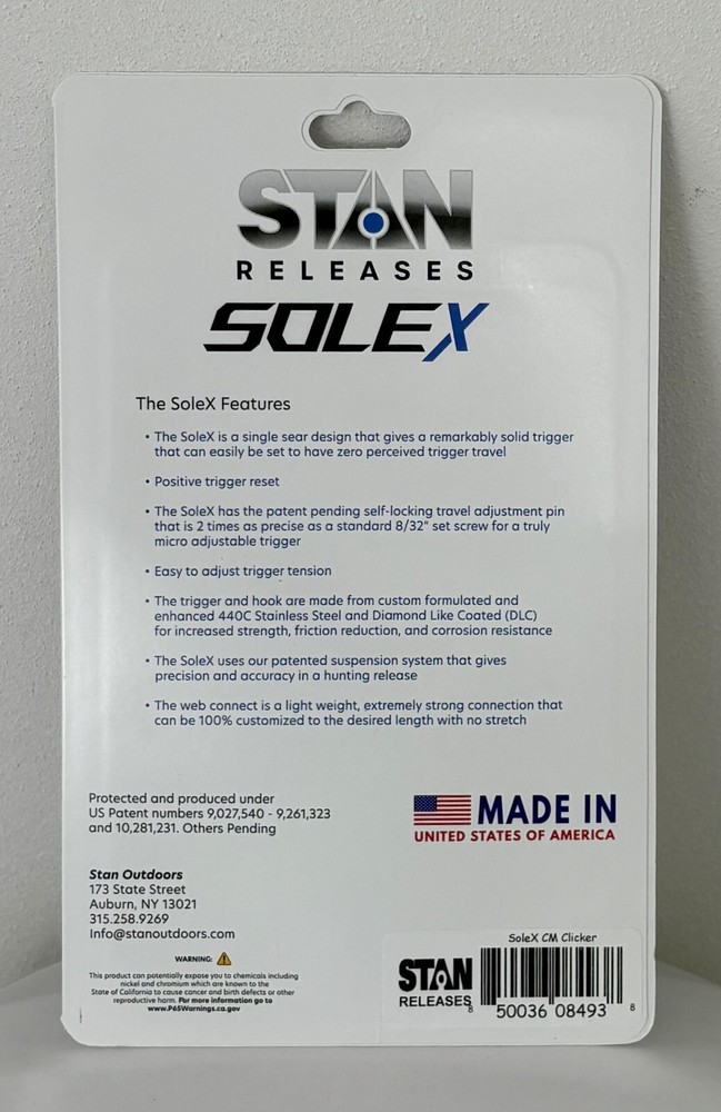 STAN Solex Clicker Release Aid Web Connect New In Package