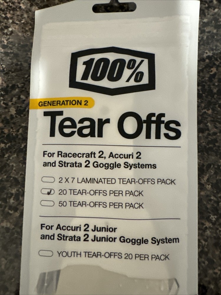 100% Tear Offs