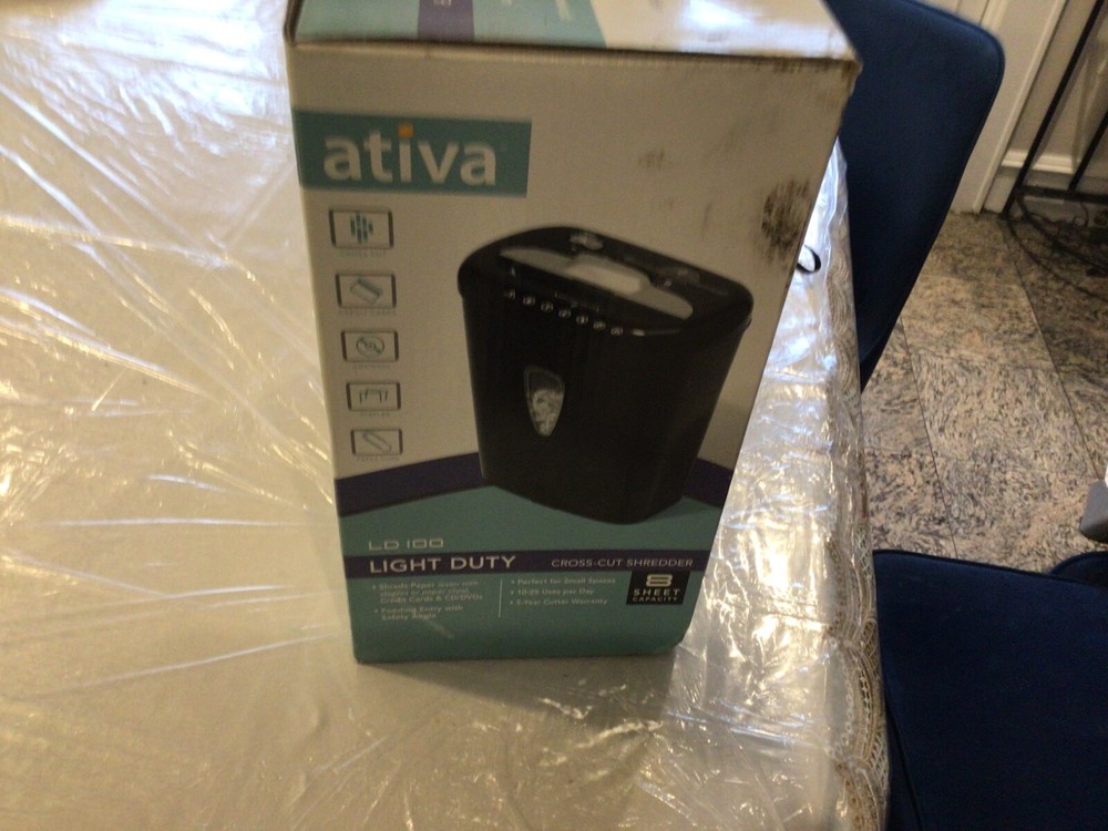 ATIVA 8sheet paper shredder Model LD100