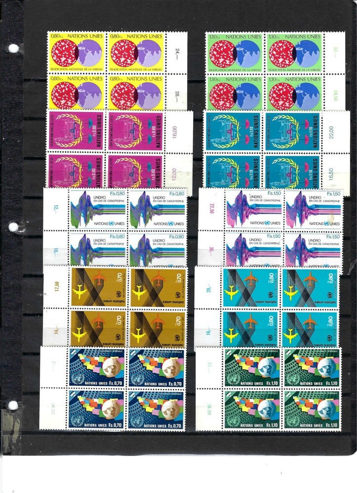 1970's Assorted Blocks of 4 - Mint Never Hinged (2204)