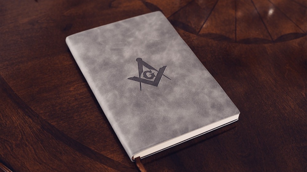 Square & Compasses Masonic Bound Journal [Gray]