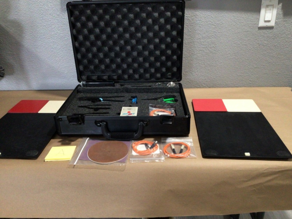 C-Tech Fiber Optic Tool Kit Strippers Crimpers SPOT Tester Case training system