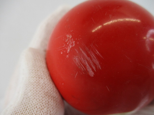 Pool Ball # 3 Solid Red 2-1/4" Diameter Single Ball 2.242" Round 3 Billiards EC
