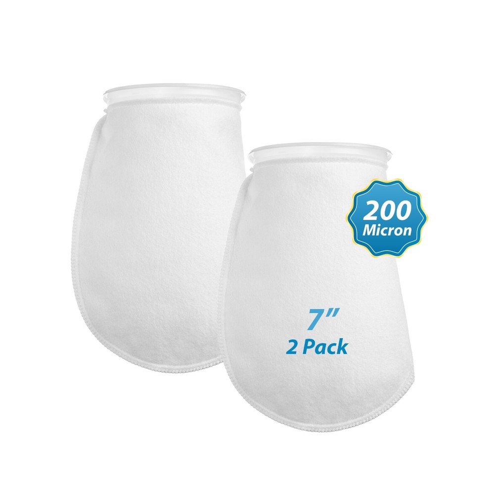 Aquatic Experts 7 inch Ring 200 Micron Felt Filter Socks - Medium