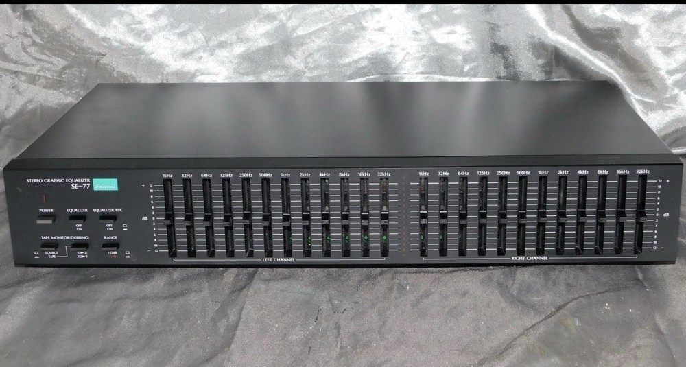 Sansui SE-77 Silver 12 Channels Graphic Equalizer