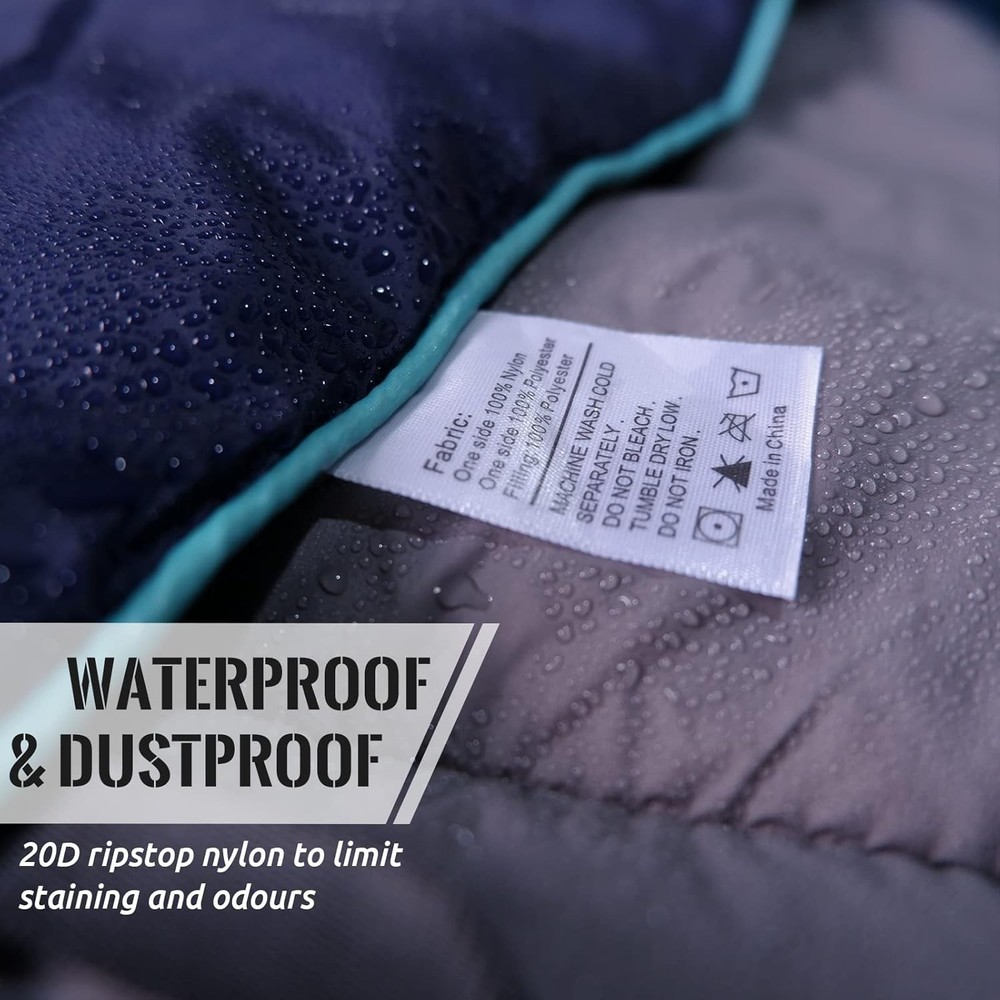 Packable Puffy Blanket - Waterproof Rip-stopped Bag Included