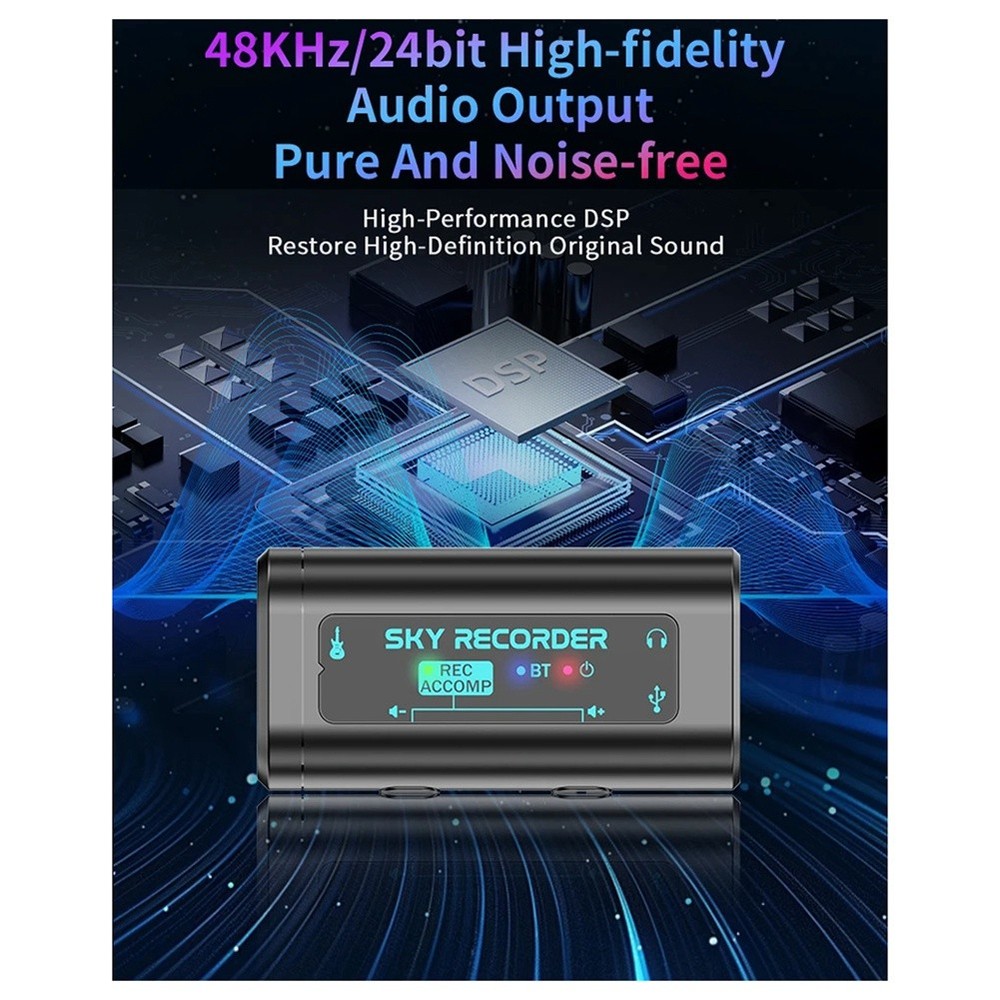 RECORDER Sound Card USB Conversion Interface Plug and Play Use for Guitar 6265