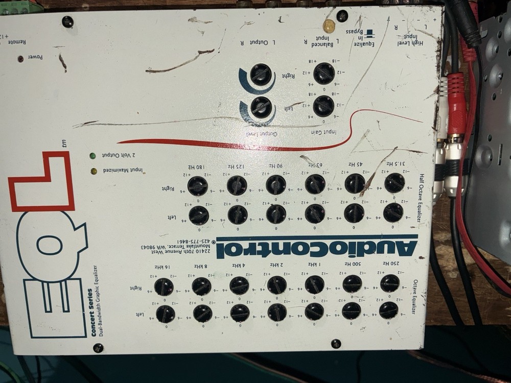 AudioControl EQL 2-Channel Trunk Mount Equalizer - White