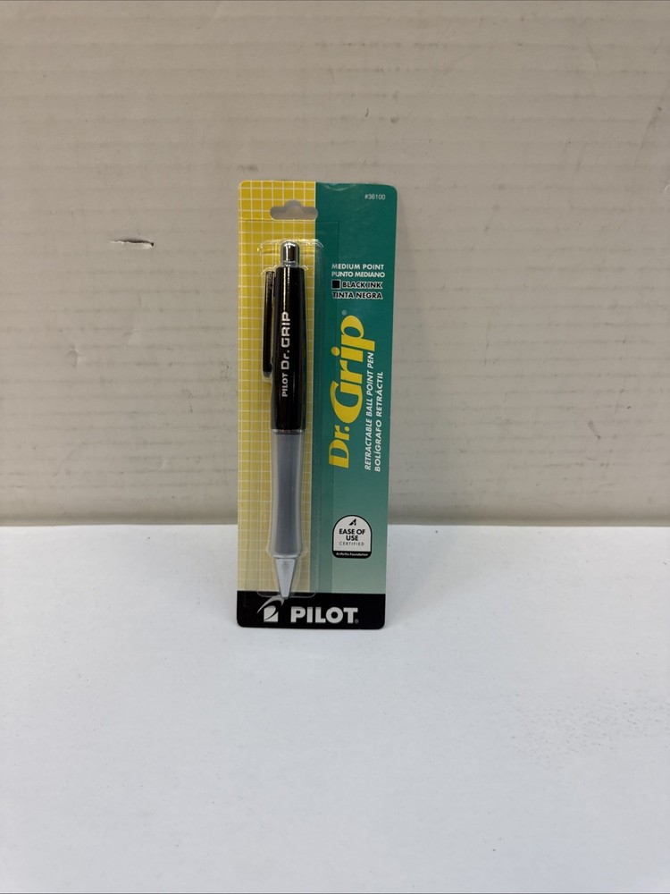 Pilot Dr. Grip Retractable Ball Point Pen, Medium, Black 36100