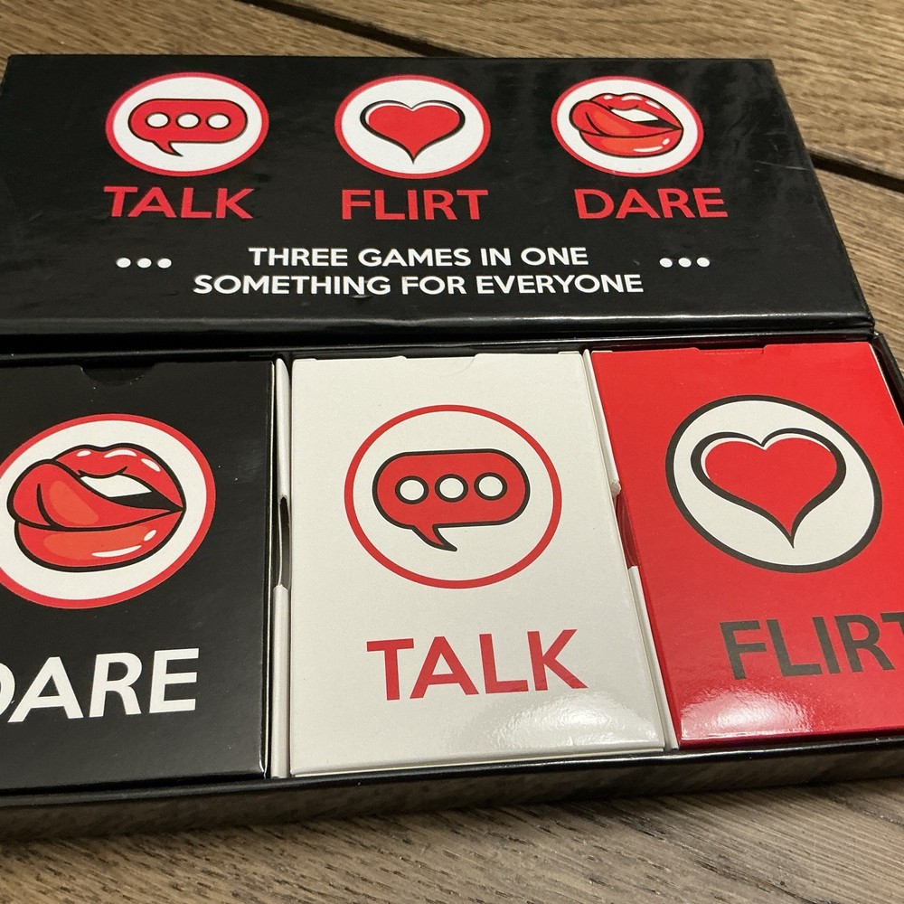Talk Flirt Dare Card Game