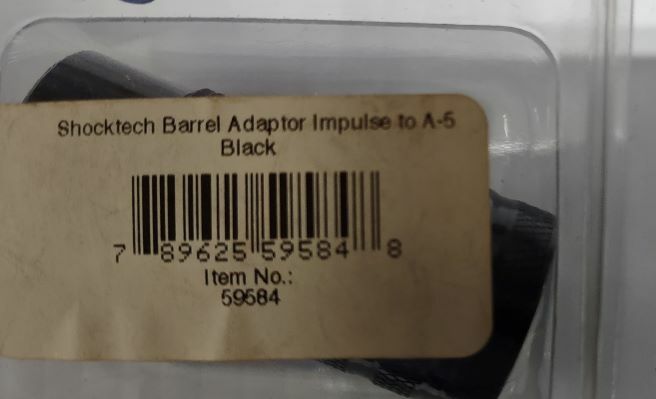 SHOCKTECH PAINTBALL BARREL  ADAPTOR IMP/ION-A5