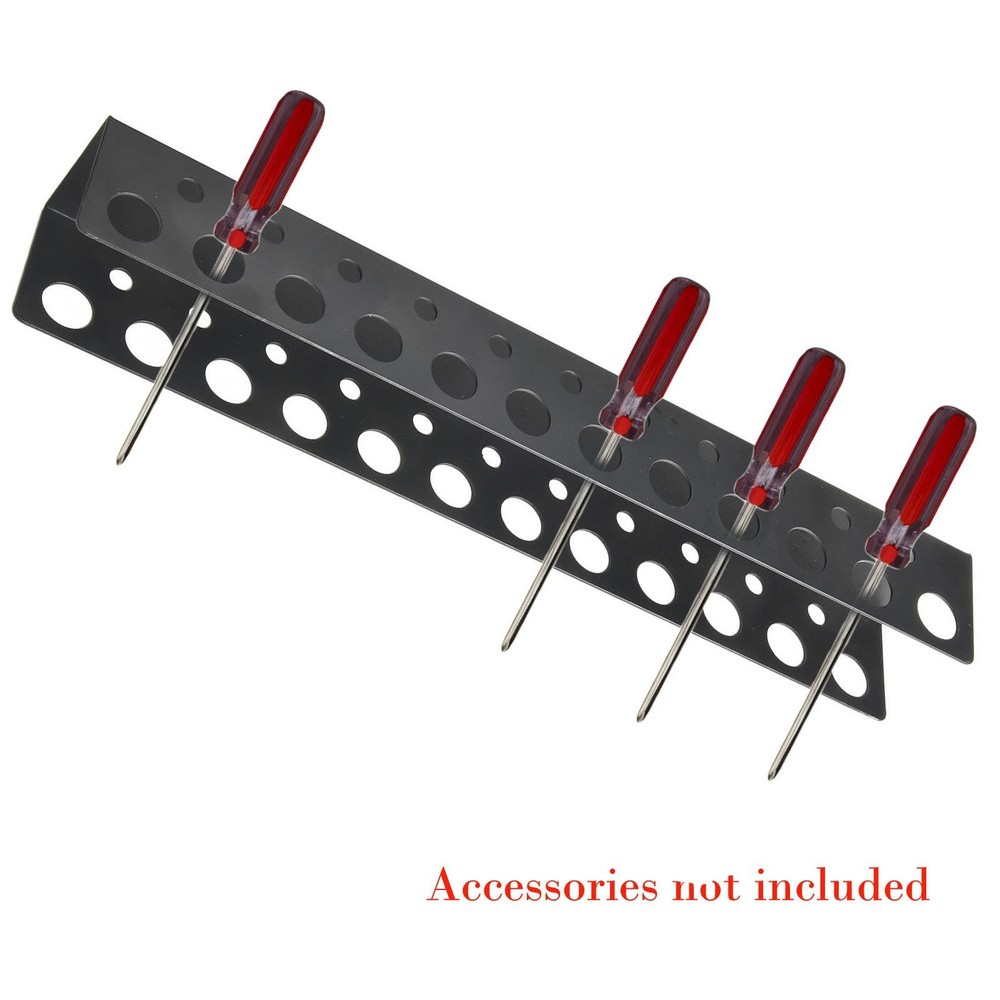 Screwdriver Storage Rack Strong Steel Design for Practical Tool Management