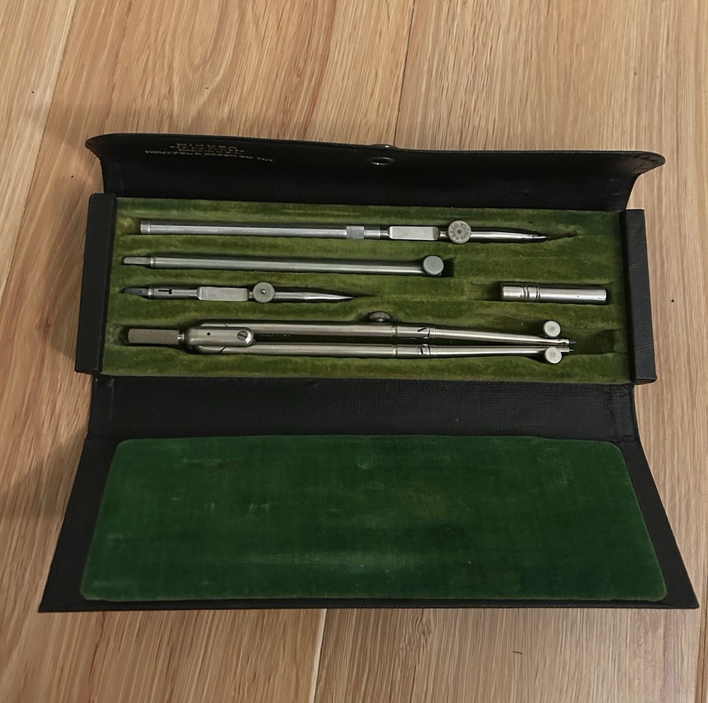 Vintage Microscope, Binoculars, Drafting Set Yamakoshi Chevalier Keuffel & Esser