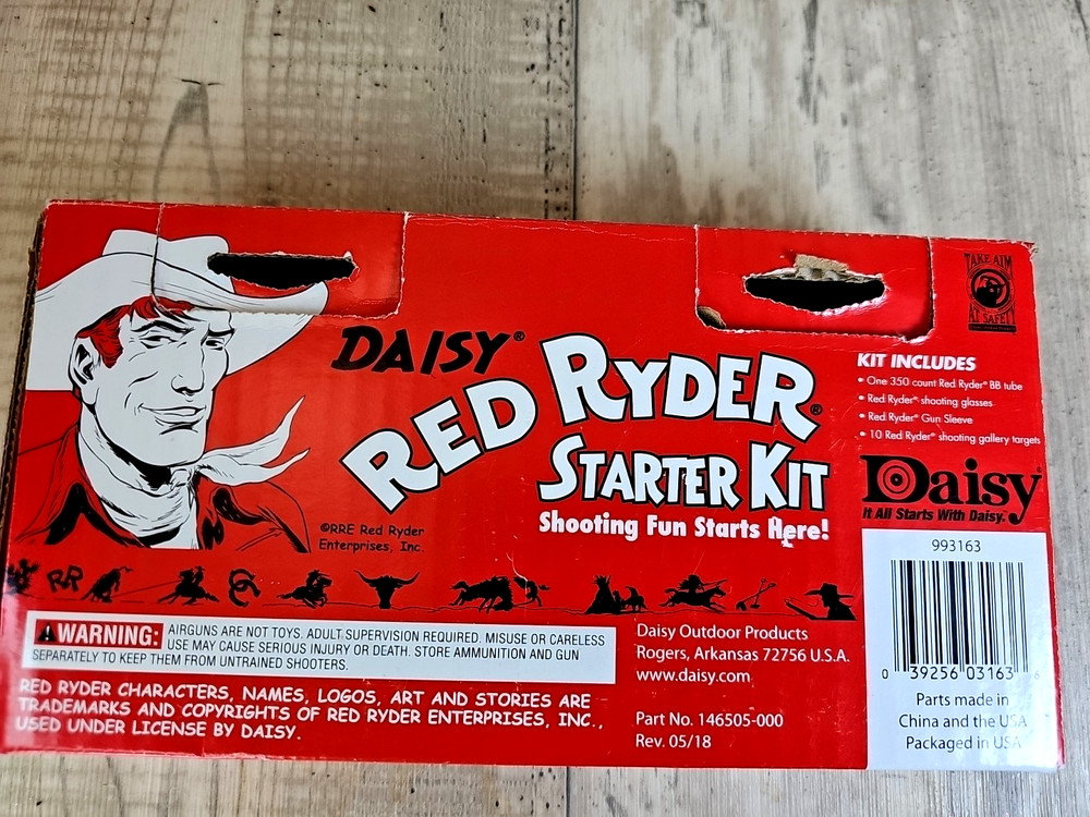 Daisy Red Ryder Starter Kit BB Gun Accessory Set New Open Box