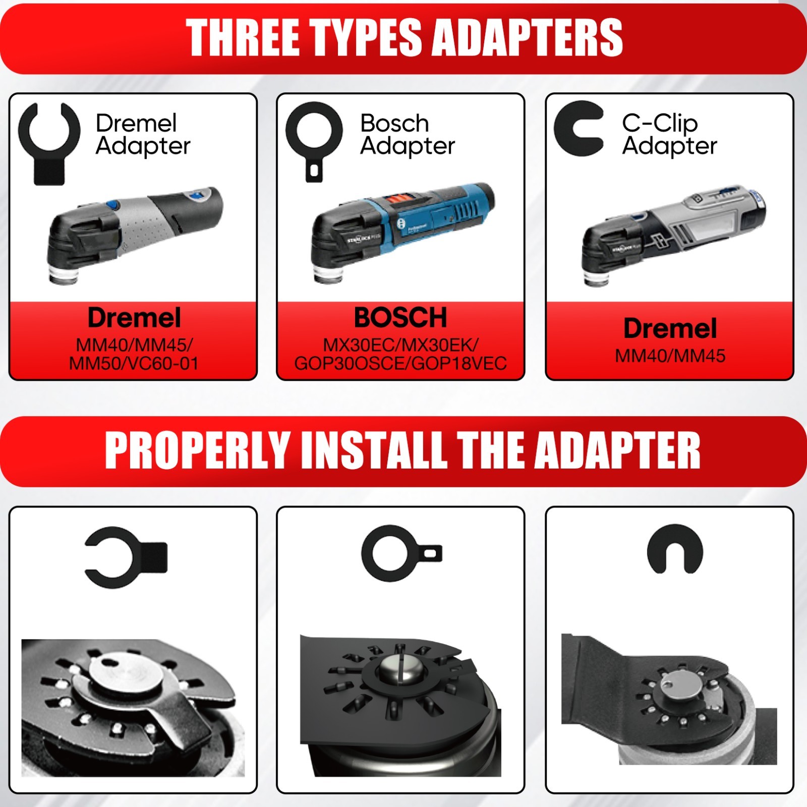 SHALL 102PCS Multitool Blades, Oscillating Multi Tool Accessories kits US