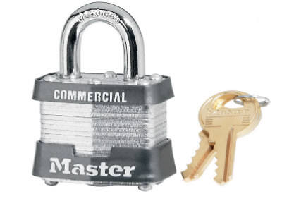 Master Lock 3KA-3945 1-1/2 In. Laminated Keyed Padlock - Quantity 1