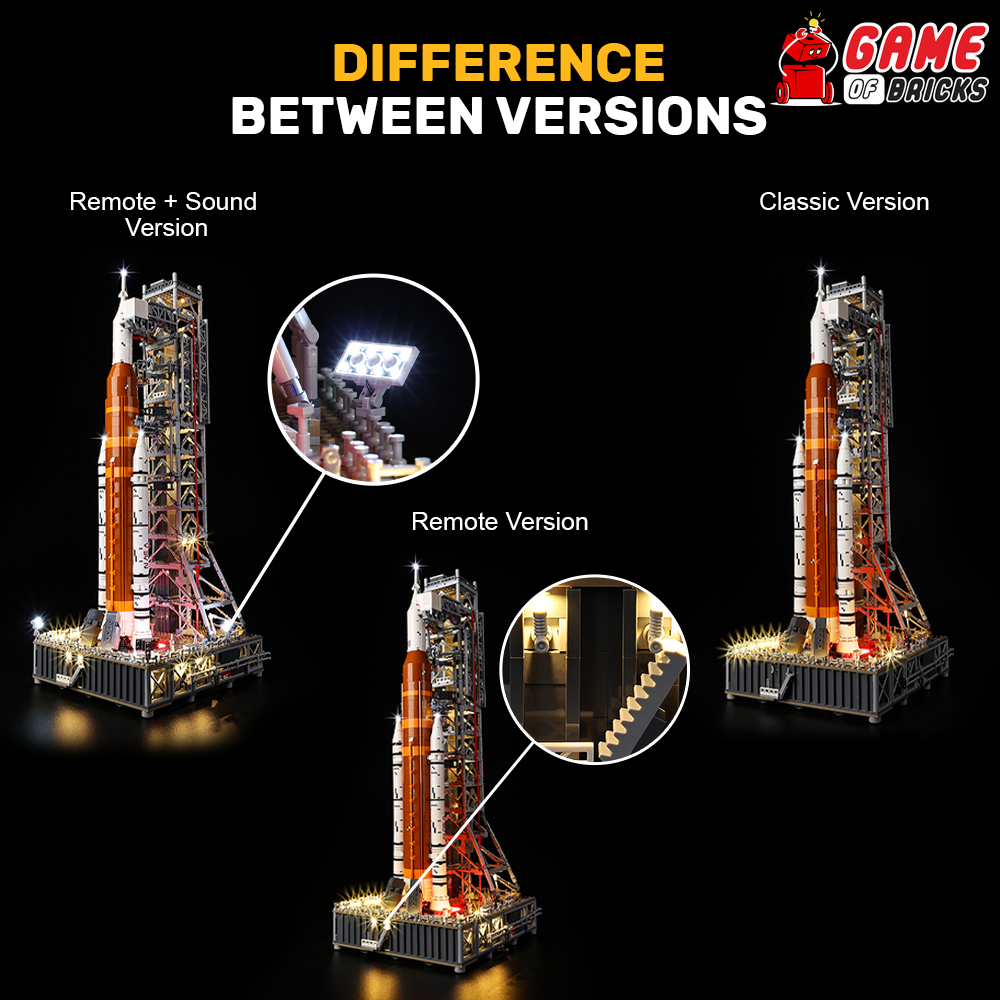 LED Light Kit for LEGO® NASA Artemis Space Launch System 10341 (Classic Version)