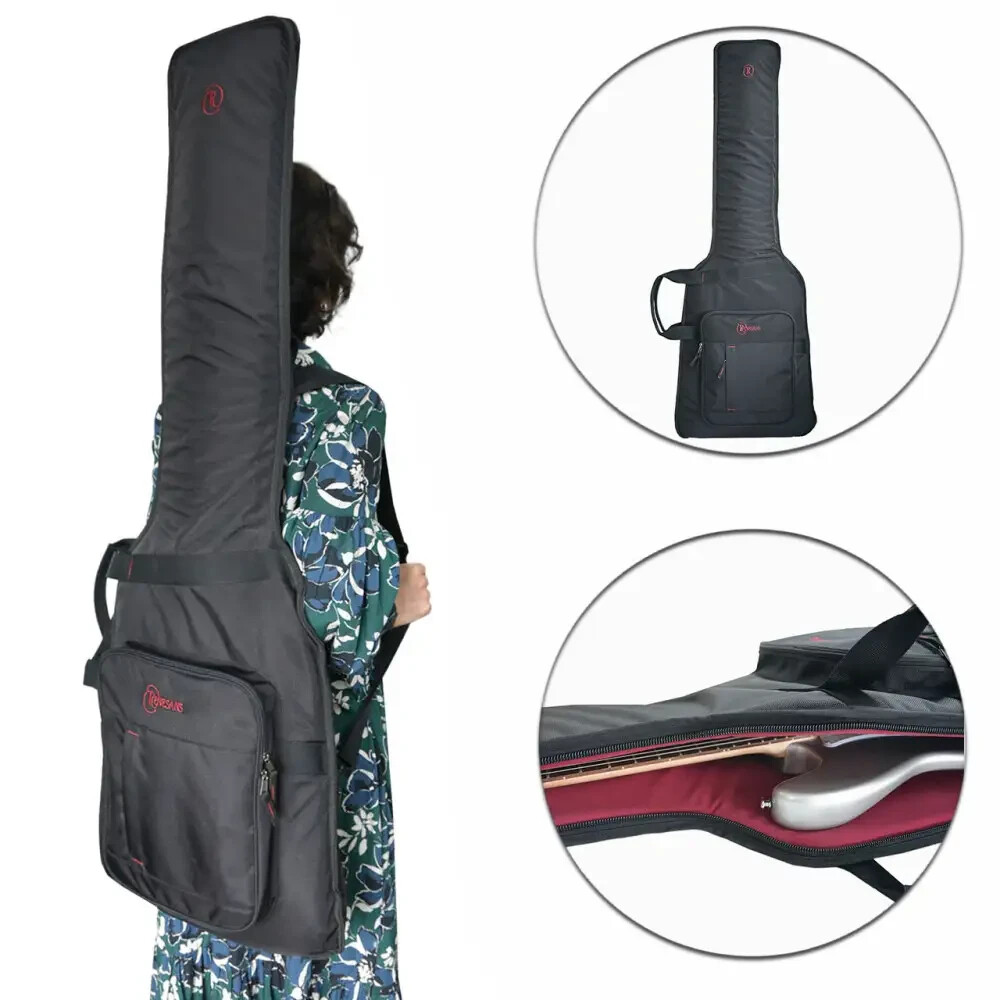 Premium bass guitar case with insulation, Three-layer construction