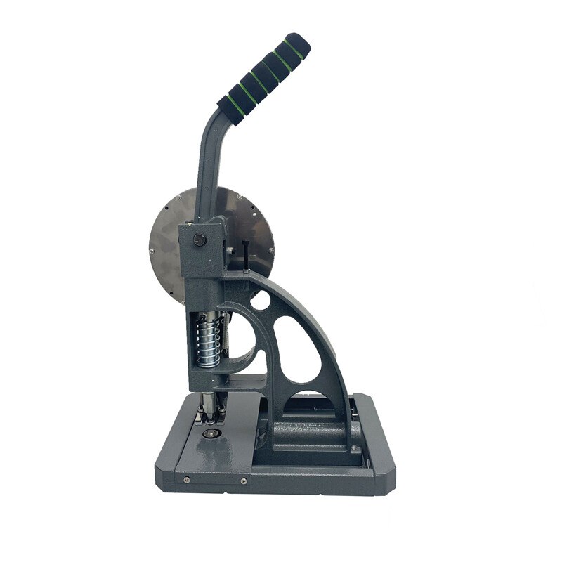 Hand Press Grommet Machine 10mm Manual Button Maker Machine with 3600 Buttonhole