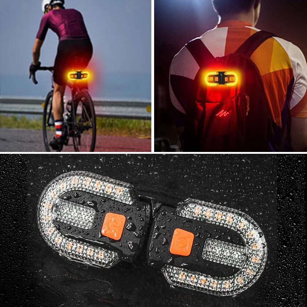Bike Turn Signals Light Front and Rear Usb Bicycle Tail Light W/ Remote Control