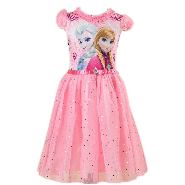 Toddler Princess Elsa Anna Frozen Role Cosplay Dress up Costume Dress for Girls