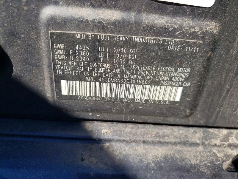 2012 LEGACY Third Brake Light OEM