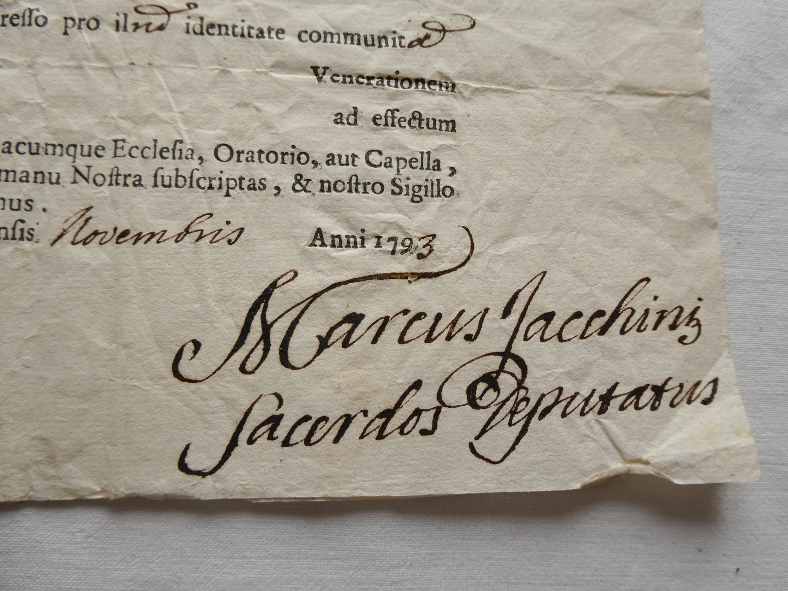 CERTIFICATE FOR RELIQUARY OF 5 RELIC TRUE CROSS JESUS + VEIL B.MARY **SEE LIST