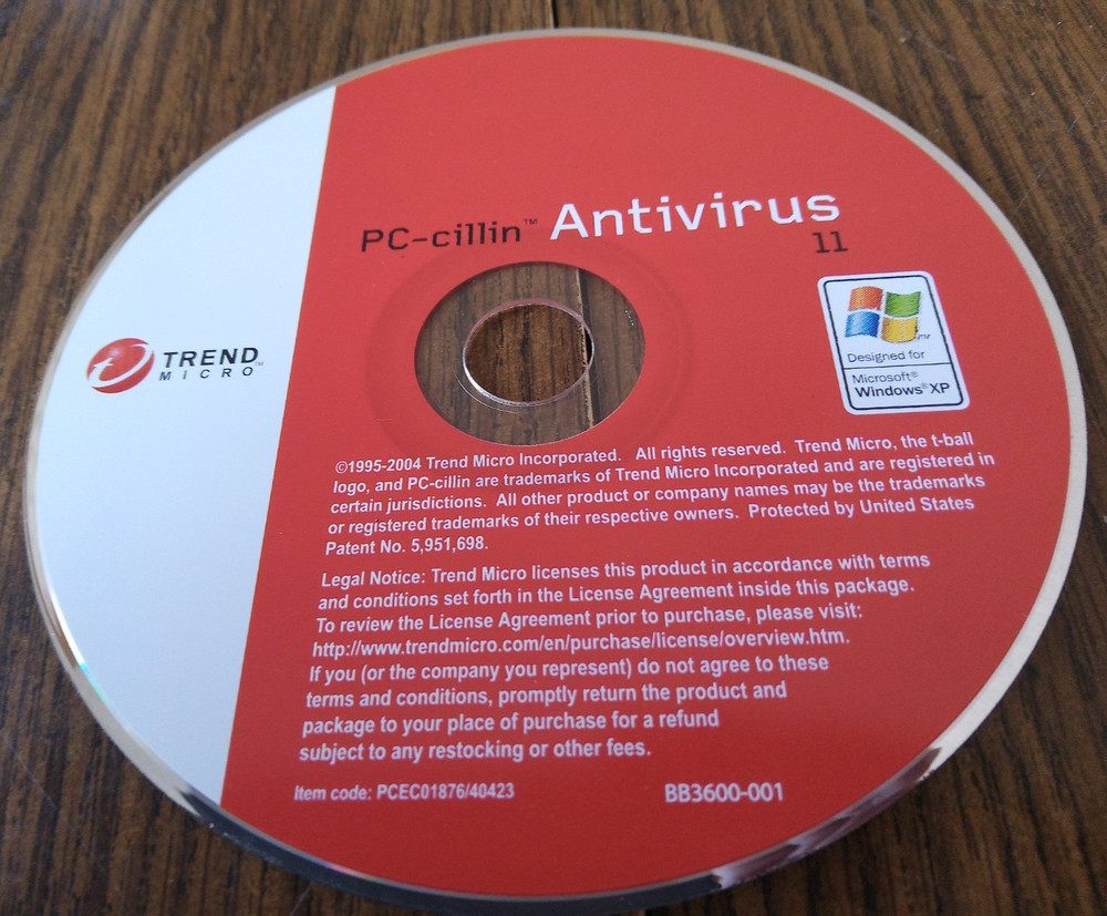 PC-cillin Antivirus 11 Security Software Trend Micro Windows XP