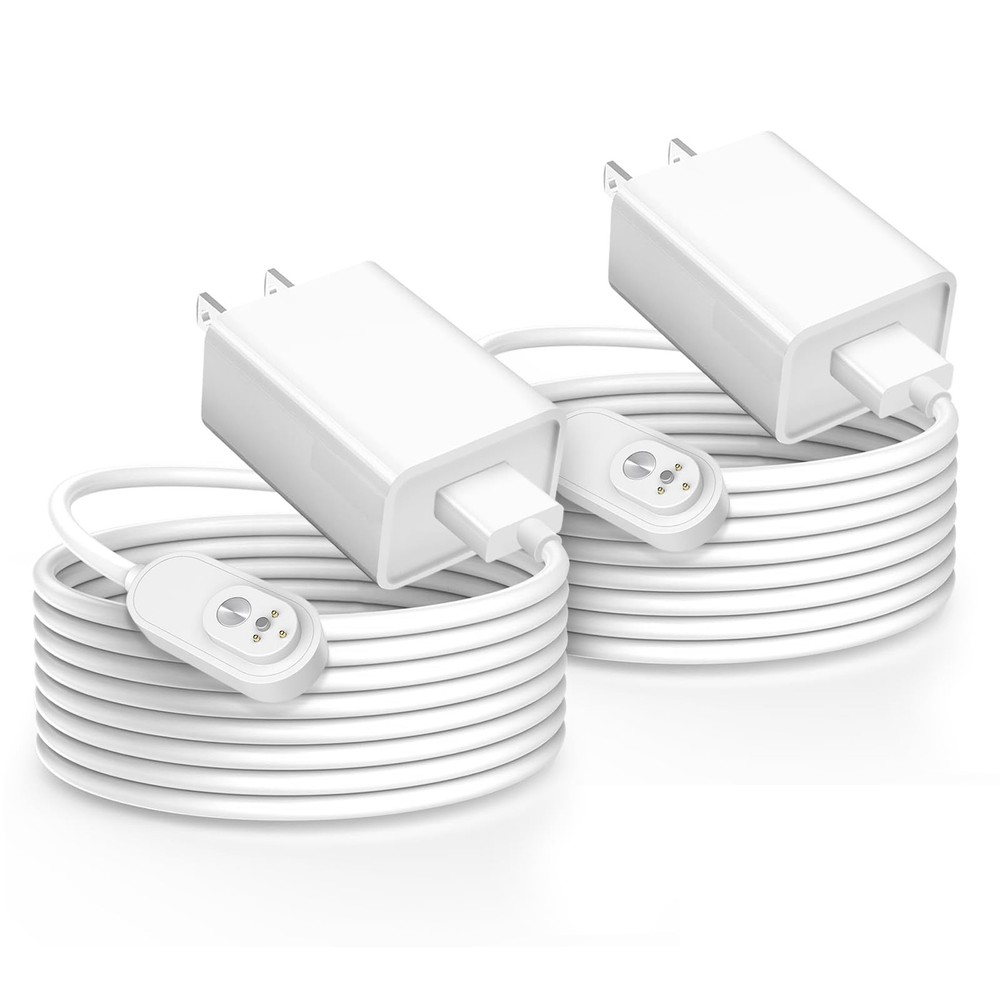 Arlo 2 Pack 10FT Magnetic Charging Cable - Compatible with Pro 5S 2K,...