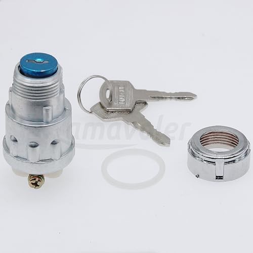 3 Wire Ignition Key Switch 3 Position Replacement Fit for Manco American