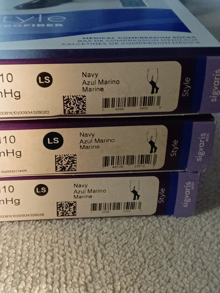 SIGVATIS, MICROFIBER, MEDICAL COMPRESSION SOCKS, 3 PAIR