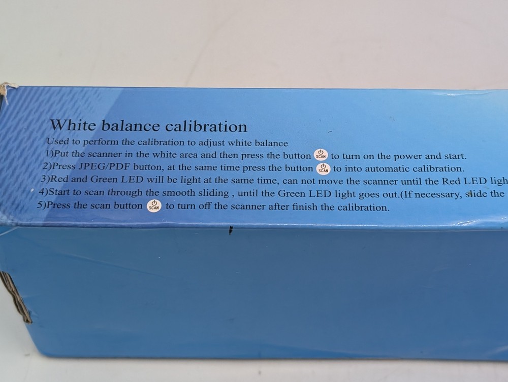 Sinmark Wand Portable Scanner Compact PS-U1 New * Open Box