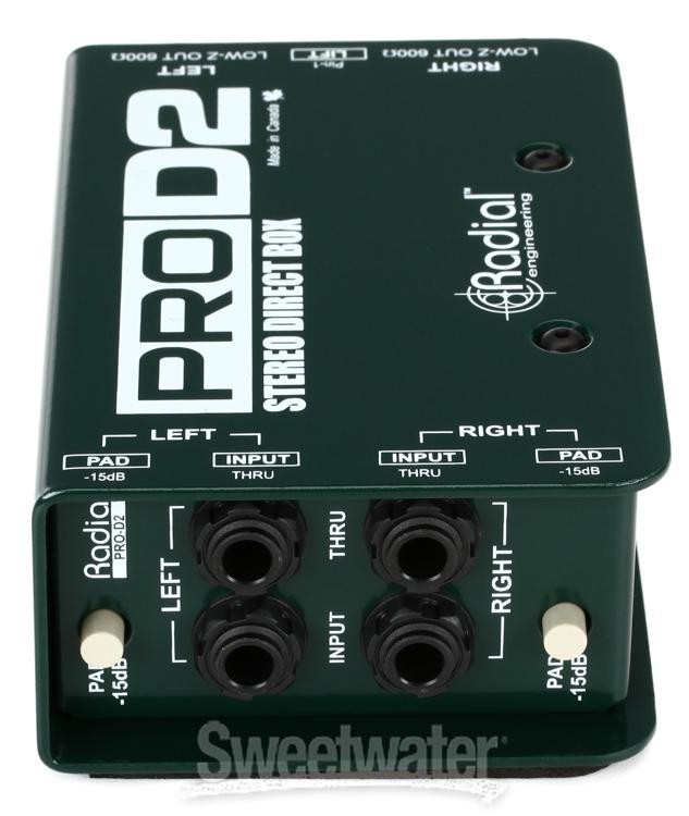 Radial ProD2 2-channel Passive Instrument Direct Box