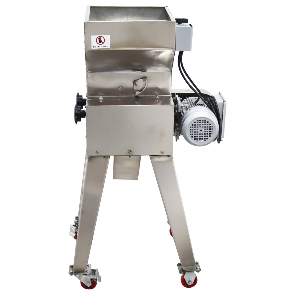 Stainless Steel Multi-functional Roller Crusher Malt Crushing Machine 110V 1HP