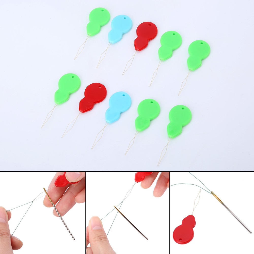 10Pcs Needle Threader Stitch Insertion Sewing Hand Machine Craft Tool Accessory