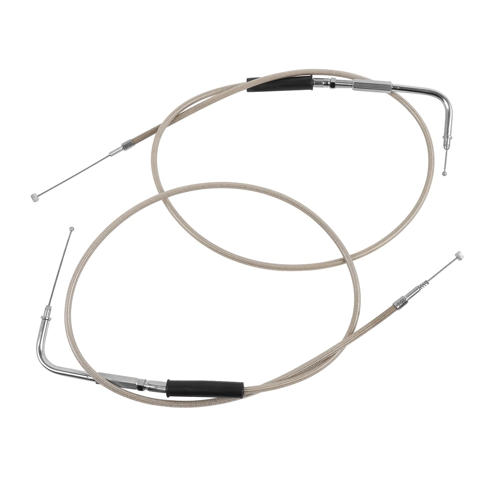 35.4" 55" 59" Stainless Steel Throttle Cable Wire Kit Idle Cable Compatible w...