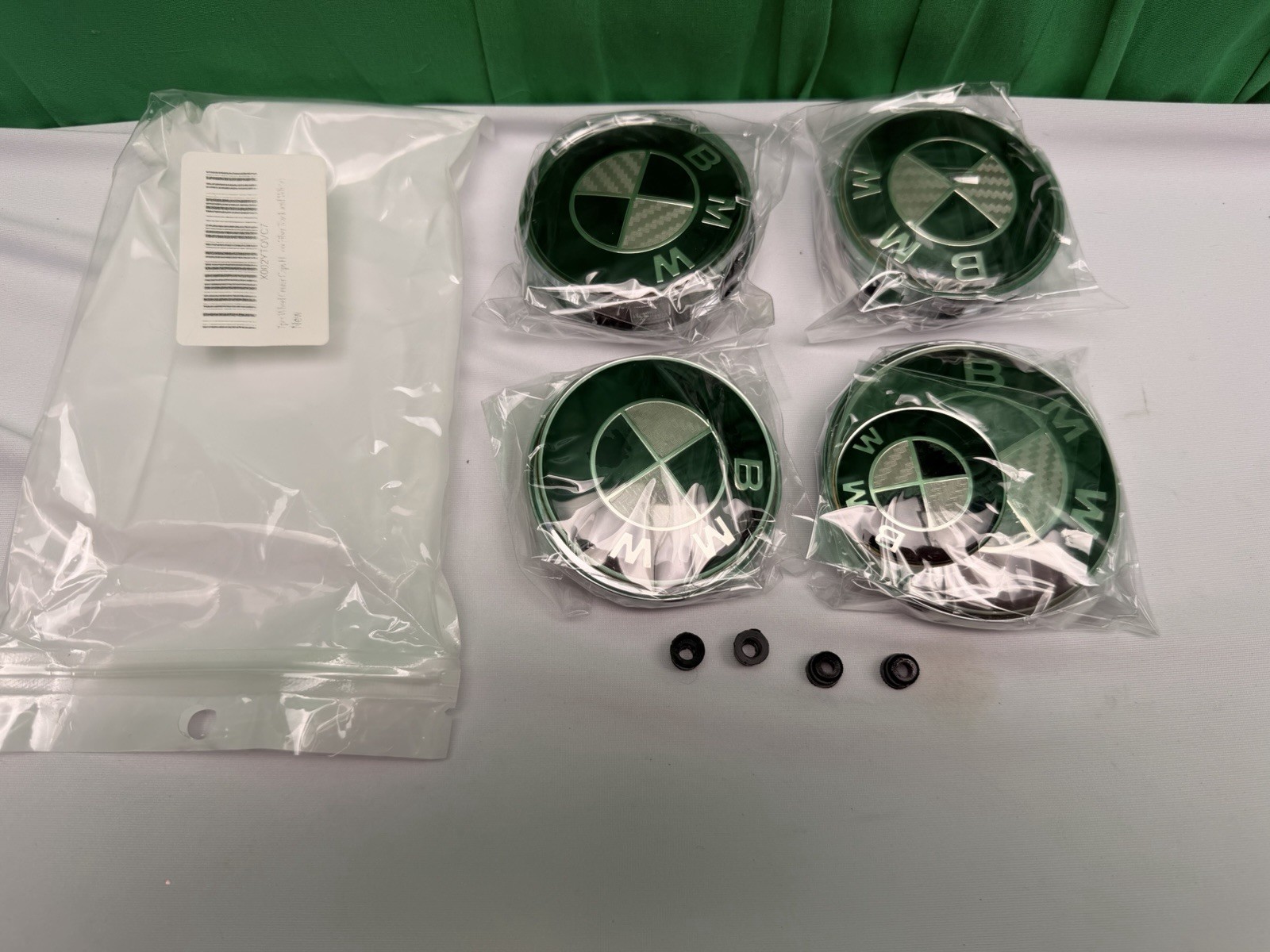 7PCS 82mm/74mm/68mm/45mm For BMW Front Rear Wheel Emblem Centre Caps Badges