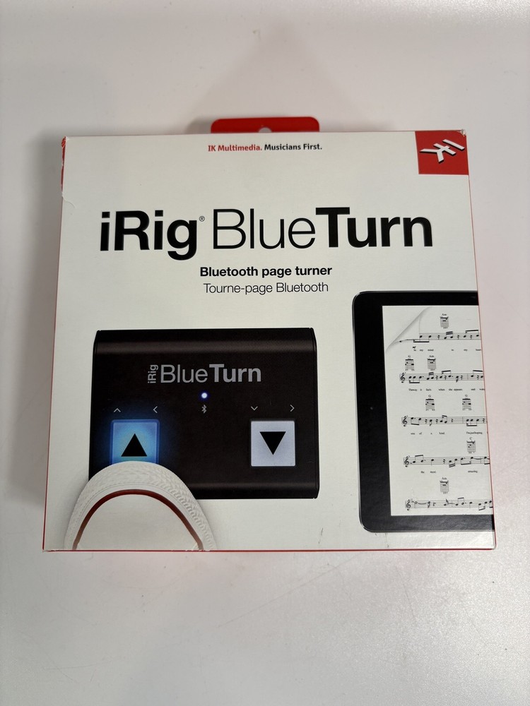 IK Multimedia iRig BlueTurn Bluetooth Page Turner For Iphone, Ipad, Mac, Android